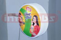 Banner Stand, Lollipop Round Glow Sign Board, PVC Banners